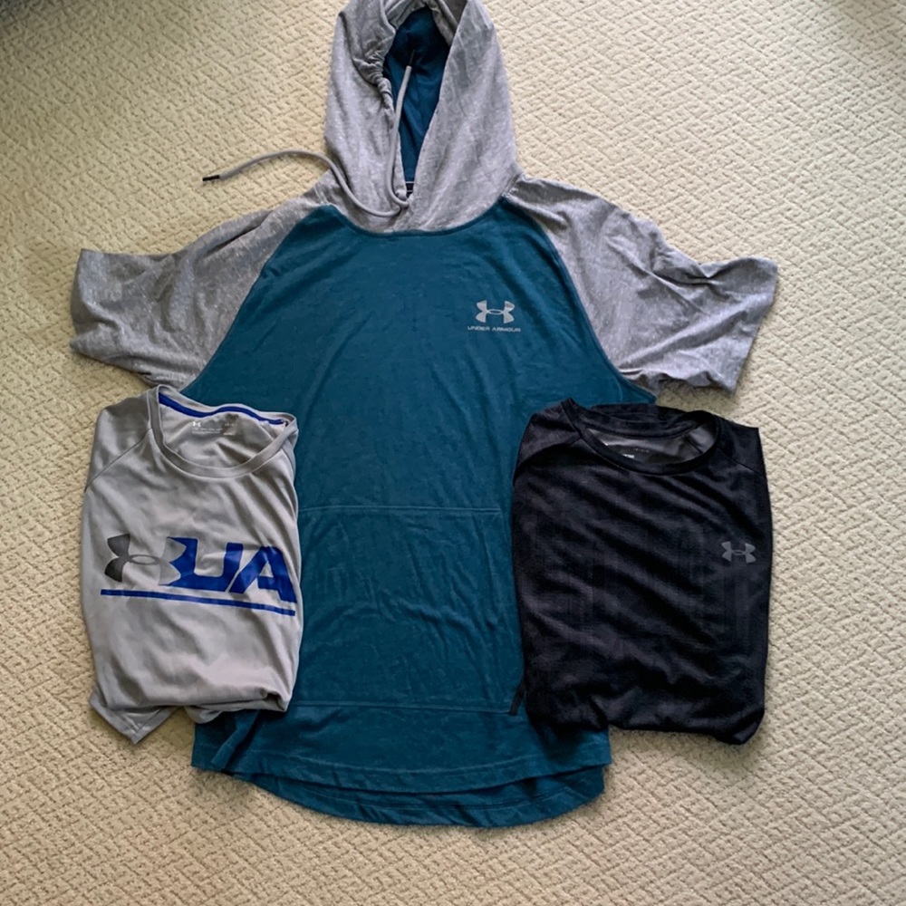 Group of Under Armour shirts